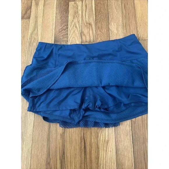 Lucky In Love Women’s Tiered Tennis Skirt BLUE Size L (12) - Picture 2 of 6
